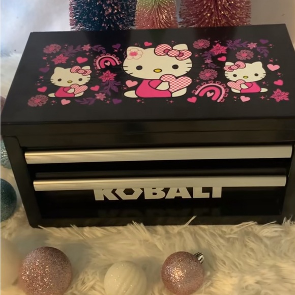 Black Kobalt Mini Toolbox 2 Drawer Steel NEW Limited Edition - Picture 4 of 5